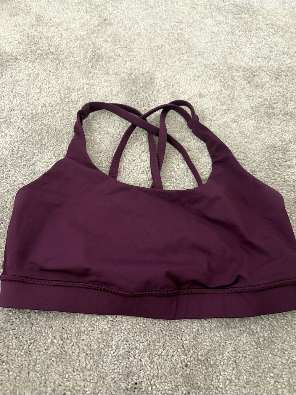 lululemon athletica Plum Crossback Sports Bra